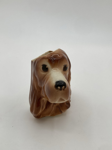 Vintage Royal Copley Cocker Spaniel Wall Pocket Planter Vase – Mid-Century - Picture 2 of 6